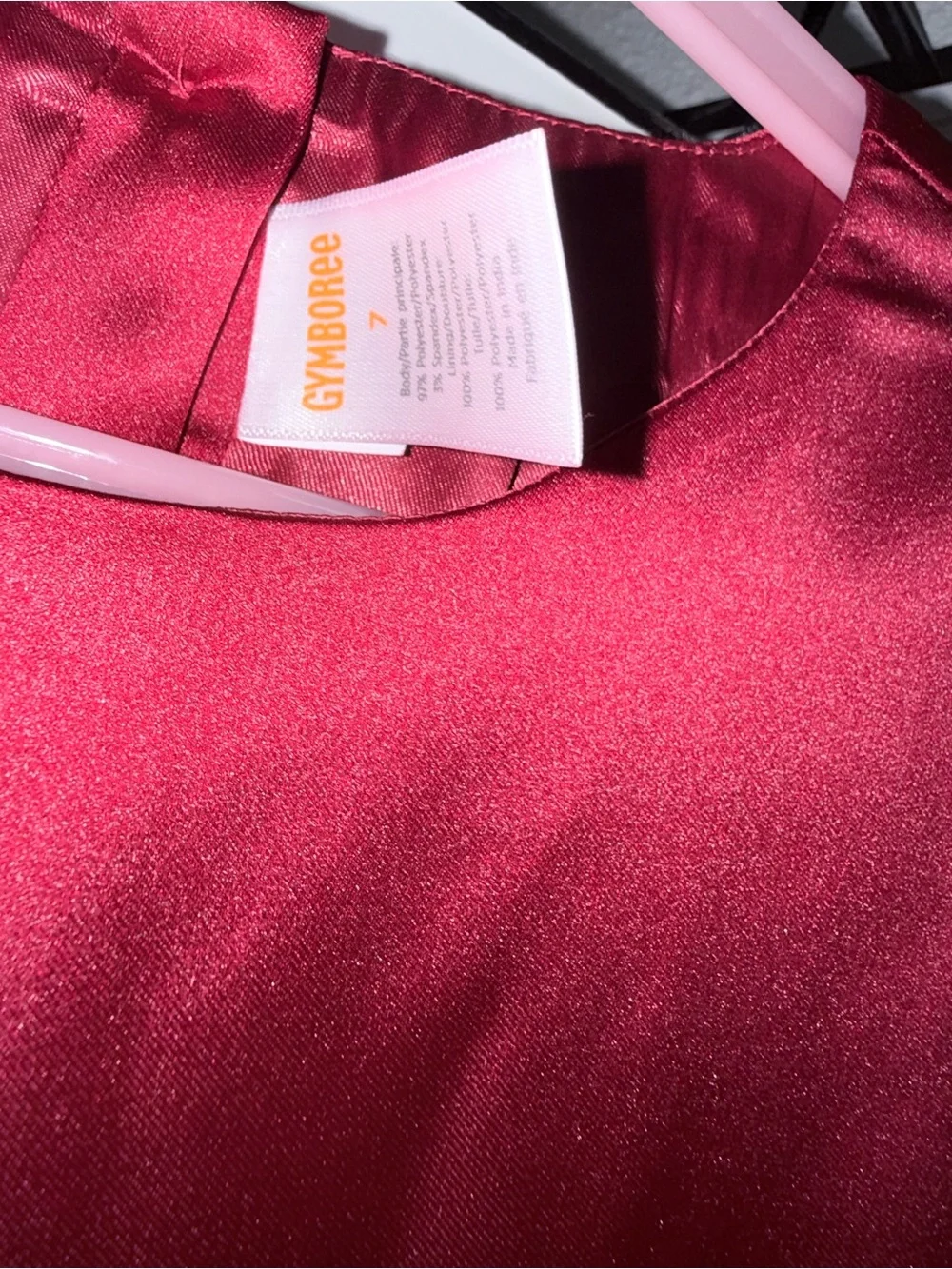 Gymboree Girls' Wine Satin Holiday Dress